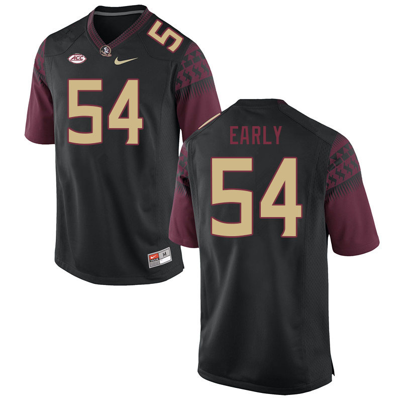 Men #54 Jaylen Early Florida State Seminoles College Football Jerseys Stitched Sale-Black - Click Image to Close